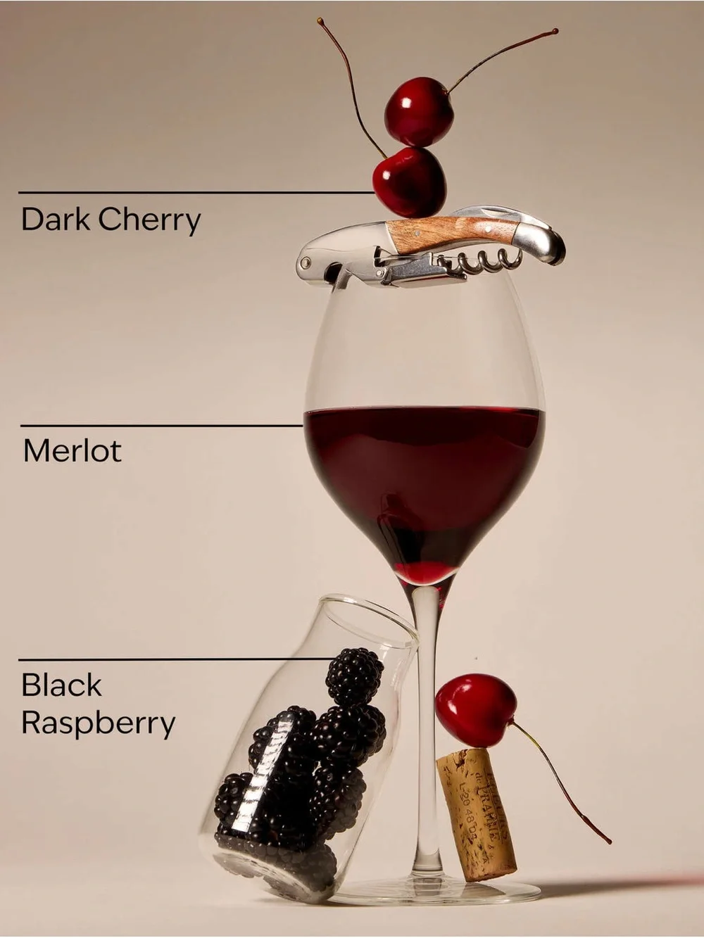White Barn Black Cherry Merlot Hand Gel — Purple with Gold Cap